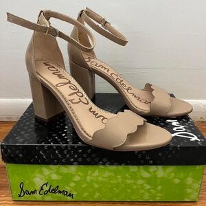 Sam Edelman Nude Patent Odila Heels